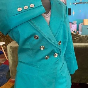 Teal blazer